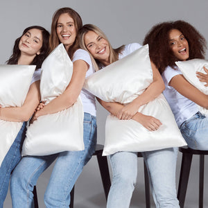 slip Pure Silk Pillowcase Queen - White