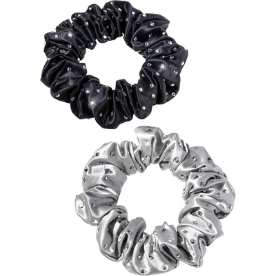 slip Crystal Large Scrunchie Set - Moonlight