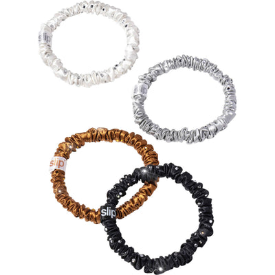 slip Crystal Skinny Scrunchie Set - Disco Fever