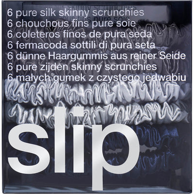 slip Pure Silk Skinny Scrunchies - Midnight