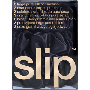 slip Pure Silk Scrunchies - Black