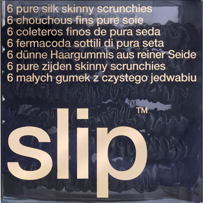 slip Pure Silk Skinny Scrunchies - Black