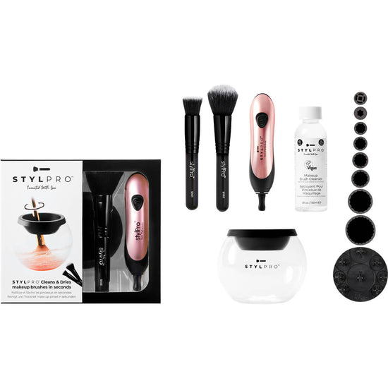 STYLPRO Makeup Brush Cleaner and Dryer - Blush Gift Set