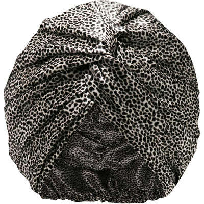 slip Pure Silk Turban - Leopard