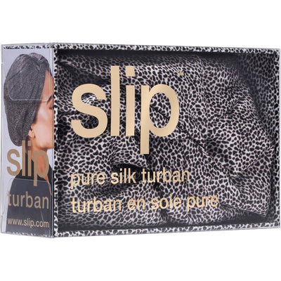 slip Pure Silk Turban - Leopard